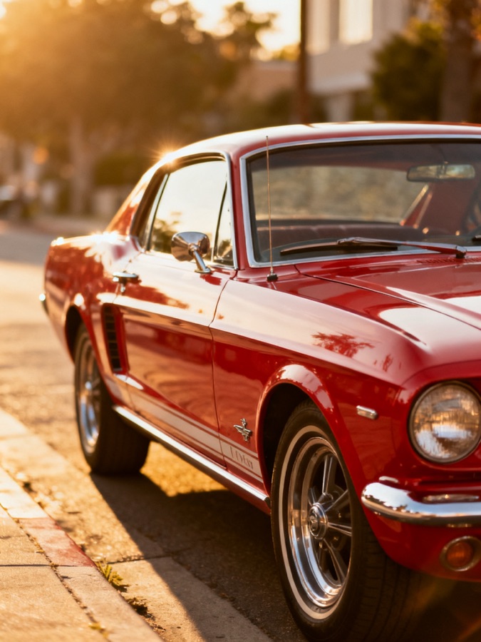 Картинка для карты желаний: Ретро-автомобиль · Ford Mustang 1967