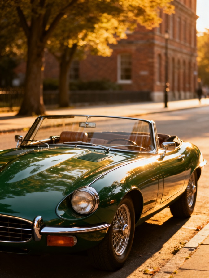 Картинка для карты желаний: Ретро-автомобиль · Jaguar E-Type